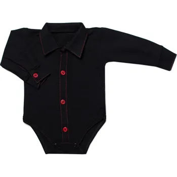 Kojenecký body Mrofi Kojenecké body, košile Mrofi, dl. rukáv zapínání uprostřed - granát Velikost: 62 (2-3m)