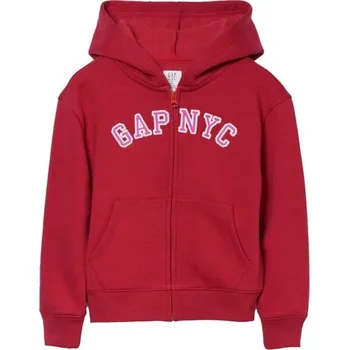 Dívčí mikina Dívčí mikina GAP V-FA LOGO HERITAGE FZ S Červená, Růžová