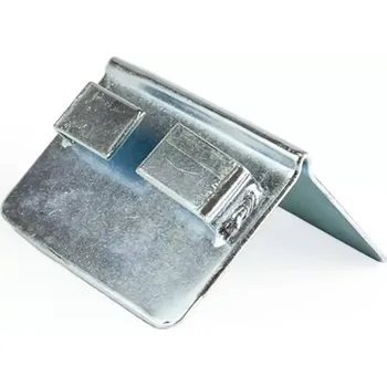 Upínací popruh Kovový ochranný roh pro upínací pásy80 x 80 mm Stříbrná