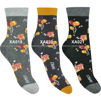 STEVEN Dětské ponožky Steven-084B-019 Barva: XA021-čierna, Velikost: 32-34(21-22)