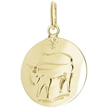 Přívěsek Stříbrný zlacený přívěšek znamení Býk STRZ1525BYKF