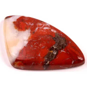 Drahý kámen Kabošon Red Jaspis č.3145 (42x26x7mm)