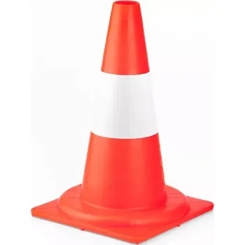Dopravní značení Výstražné dopravní kužely z PVC54 cm Červeno-Bíla