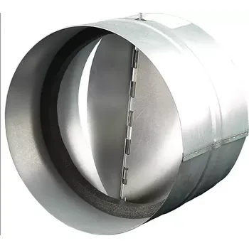 okap 91010 Vnitřní spojka z pozinkované o oceli se samotížnou zpětnou klapkou a izolací, 400 mm DALAP KOM 400 IZ