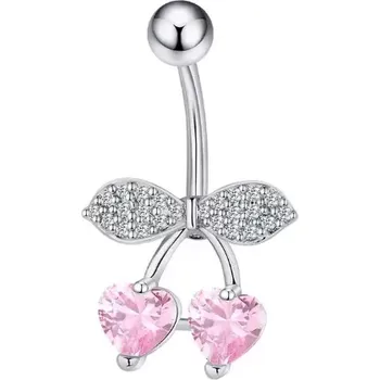 Piercing Piercing do pupíku z chirurgické oceli Mašlička