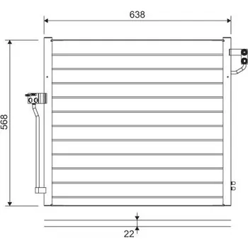 Výparník klimatizace Kondenzátor, klimatizace VALEO WYPRZEDA˝ 822623