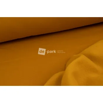 Počesaná teplákovina silná - hořčicová