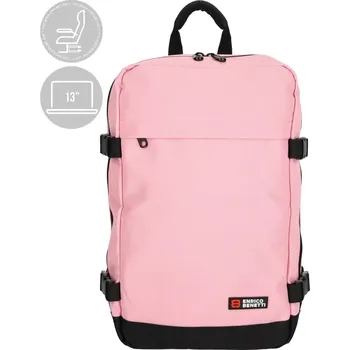 Městský batoh Unisex batoh nejen do letadla růžový 13" 20L - Enrico Benetti 54688 | Cooltovka.cz - moderní a praktický pro práci i jako příruční zavazadlo | Cooltovka.cz