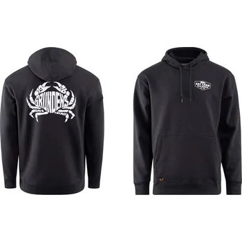Rybářské oblečení Mikina GRUNDÉNS Eat Your Words DWR HD - Black Crab - Vel. XXL