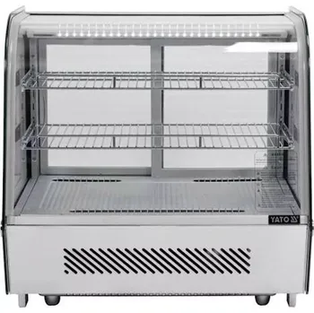 Vinotéka Chladicí vitrína 120 l stříbrná