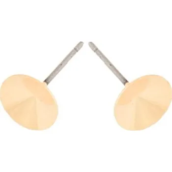 Náušnice CZ Náušnice trn rivoli 6mm Ag925 rose gold