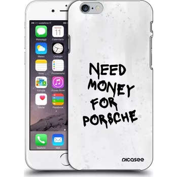 Pouzdro na mobilní telefon Picasee silikonový průhledný obal pro Apple iPhone 6/6S - White Dollar