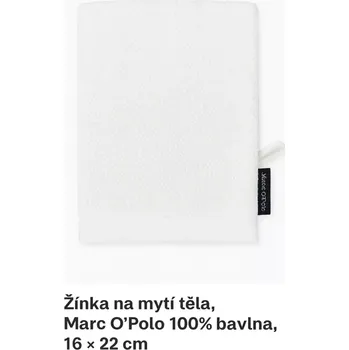 Žínka na mytí těla, Marc O'Polo 100% bavlna, 16 × 22 cm