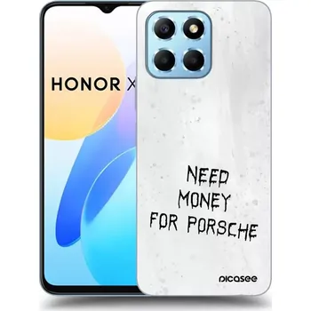 Pouzdro na mobilní telefon Picasee silikonový černý obal pro Honor X6 - White Fuel