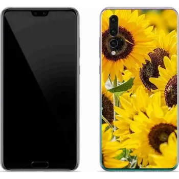 Pouzdro na mobilní telefon Gelový kryt mmCase na mobil Huawei P20 Pro - slunečnice