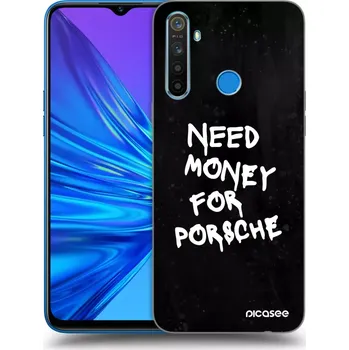 Pouzdro na mobilní telefon Picasee silikonový průhledný obal pro Realme 5 - Black Dollar