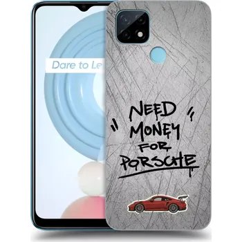 Pouzdro na mobilní telefon Picasee silikonový průhledný obal pro Realme C21 - Grey Drift