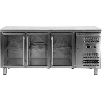 Chladicí stůl 3dveřový prosklený