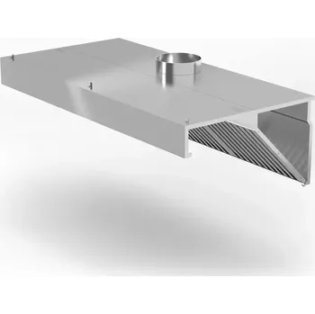 Digestoř Nerezový nástěnný odsavač par Profi Line s osvětlením, 120x70 cm