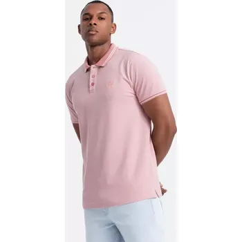 Pánské tričko Pánské triko s límečkem OMBRE OM-POSS-0109 PINK XL