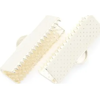 Materiál na výrobu šperku EU Koncovka na stuhu 35/8mm stříbrná