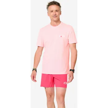 Pánské tričko KIPRUN Pánské běžecké prodyšné tričko 500 Dry limitovaná edice „Sportujme v růžové“ 2XL RŮŽOVÁ