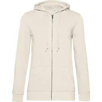 Dámská mikina B&C Dámská mikina na zip WW36B Off White XS