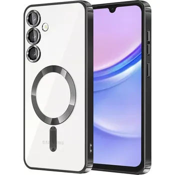 Pouzdro na mobilní telefon Kryt Samsung Galaxy S21 Ultra 5G Techsuit Luxury Crystal MagSafe - černý