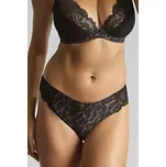 Panache kalhotky brazilky s krajkou černé - PANKBLAN/leopard / XL PAN2E003