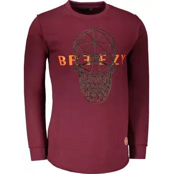 Pánská mikina Pánská mikina OMBRE AB907 DARK RED M