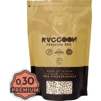 Airsoftová kulička Raccoon Airsoft Airsoftové kuličky Raccoon PREMIUM BIO 0,30g, 1kg