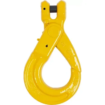 Upínací popruh Samozajišťovací hák s čepem a pojistkou G80 | Žlutý hák EN 1677-16 mm 1 120
