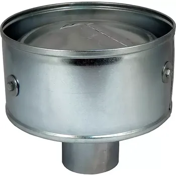 Komín 80053 Hlavice z pozinkovaného plechu pro zakončení a ochranu vzduch. rozvodů, 150 mm DALAP CAGI 150