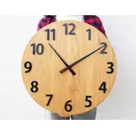 Dřevěné nástěnné hodiny Amadeus 50 cm černé/hnědé