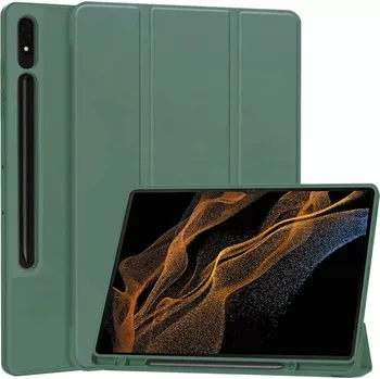 Pouzdro na tablet Pouzdro pro tablet Samsung Galaxy Tab S8 Ultra, Flex Trifold, green