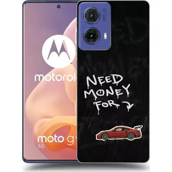 Pouzdro na mobilní telefon Picasee silikonový černý obal pro Motorola Moto G85 - Track Mode