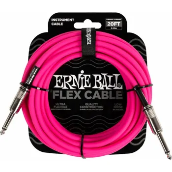 Ernie Ball Flex Pink 6 m Rovný - Rovný Nástrojový kabel