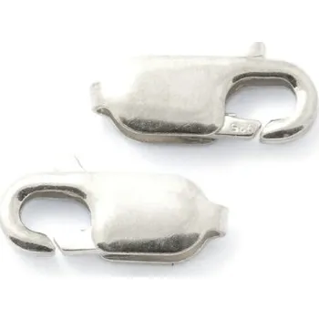 Materiál na výrobu šperku CZ Karabinka 12/5,4mm Ag925 rhodium