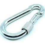 Karabina s pojistkou, DIN 5299D, Pozinkovaná12x140 mm 510