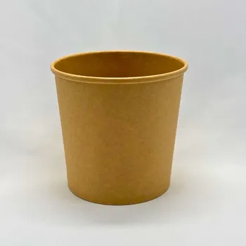 Jednorázové nádobí Wepack Miska papírová hnědá na polévku 750 ml - 20 bal x 25 ks