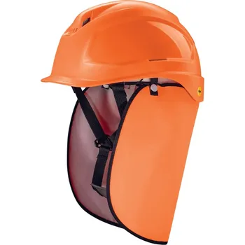 Pracovní přilba uvex pheos S-KR MIS 9772261 Průmyslová přilba s ochrannou šíje - oranžová