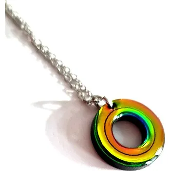 Náhrdelník Circle CUT AUTUMN náhrdelník holografický náhrdelník holografický