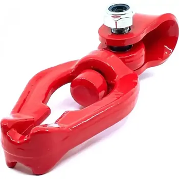 Lanový otočný kluzný třmen, oboustranný45 KN 8 mm Červená