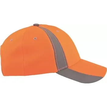 Pracovní přilba Kšiltovka hi-viz s reflex. pruhem TWINKLE Oranžová