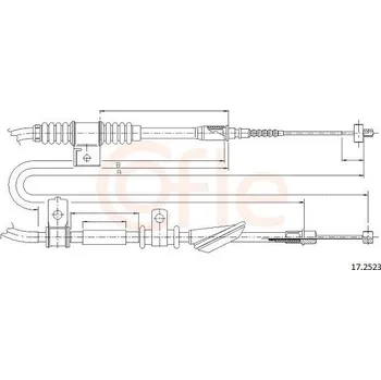 Auto-moto Lanovod parkovací brzdy COFLE 92.17.2523