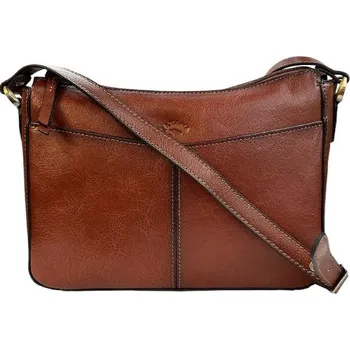 Kabelka KATANA crossbody kožená kabelka přes rameno hnědá 82628-03