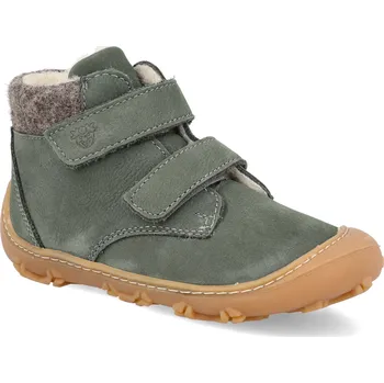 Dívčí zimní obuv Barefoot dětské zimní boty Ricosta - Pepino Nico W zelené Velikost: 22