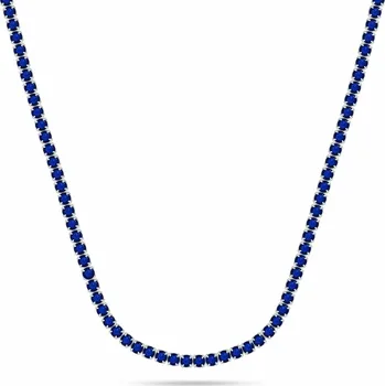 Náhrdelník Brilio Silver Tenisový stříbrný náhrdelník s modrými zirkony NCL216WB + 2 měsíce na vrácení zboží