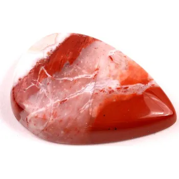 Korálek Kabošon Red Jaspis č.429 (38x26x8mm)