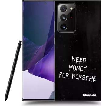 Pouzdro na mobilní telefon Picasee silikonový průhledný obal pro Samsung Galaxy Note 20 Ultra - Black Fuel